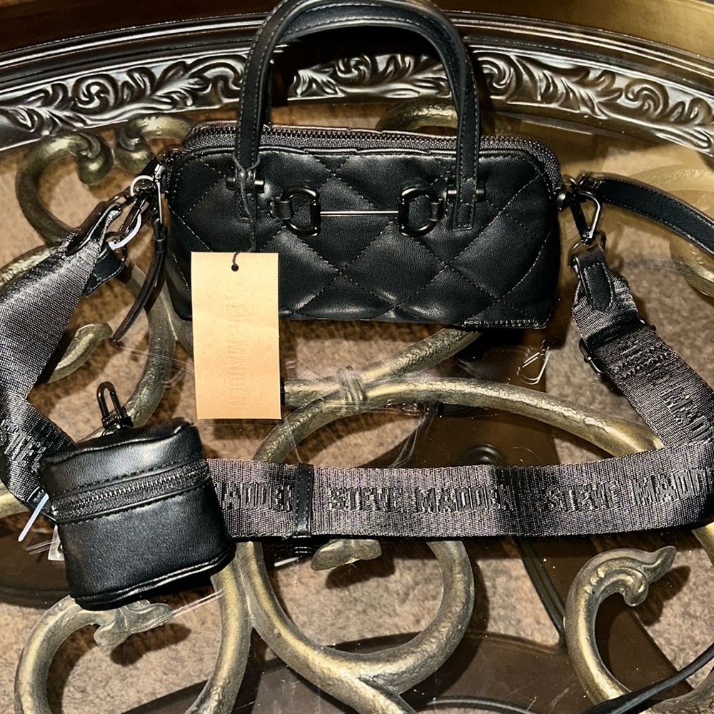 Steve Madden❤️ Bkola satchel / crossbody / shoulder bag with Airpod case. NWT - Picture 2 of 8